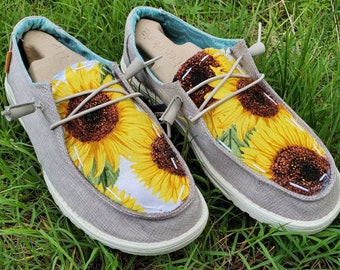 Sunflower Hey Dudes - Etsy