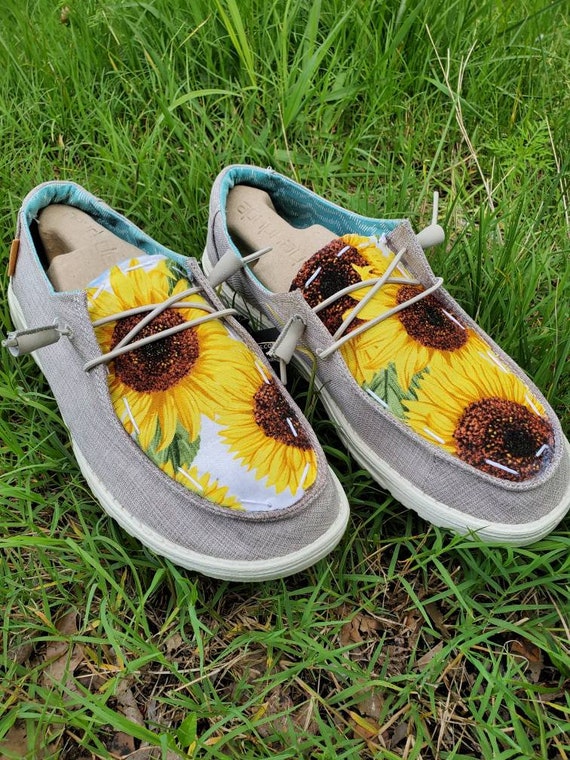 Custom Sunflower Hey Dudes