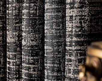 Striped Patterned Curtain Panel: Luxury Blackout Drape