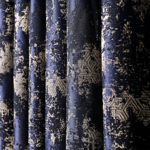 Luxury Striped Curtain Panel: Custom Size Damask Fabric Drape