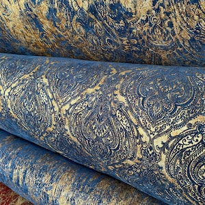 Curtains panel navy gold black burgundy cream damask patterned chenille extra long custom size drape luxury bedroom living room modern boho