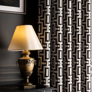 Curtains Panel for Bedroom, Livingroom, Office - Luxury Black, Gold,Navy,Orange,Gray,Green Drapes - Custom Size Fabric - Extra Long Curtains