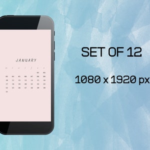 Phone Calendar Wallpaper Set 2022