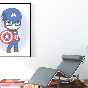 Captain America Printable Art / Digital Download