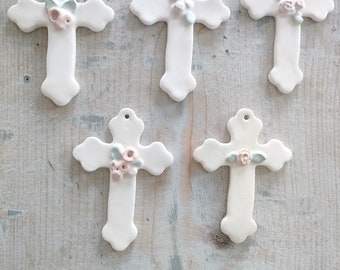 Ceramic cross "Marquise" collection. Matte enamel.