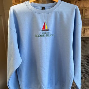 Newport Rhode Island Embroided Sweatshirt