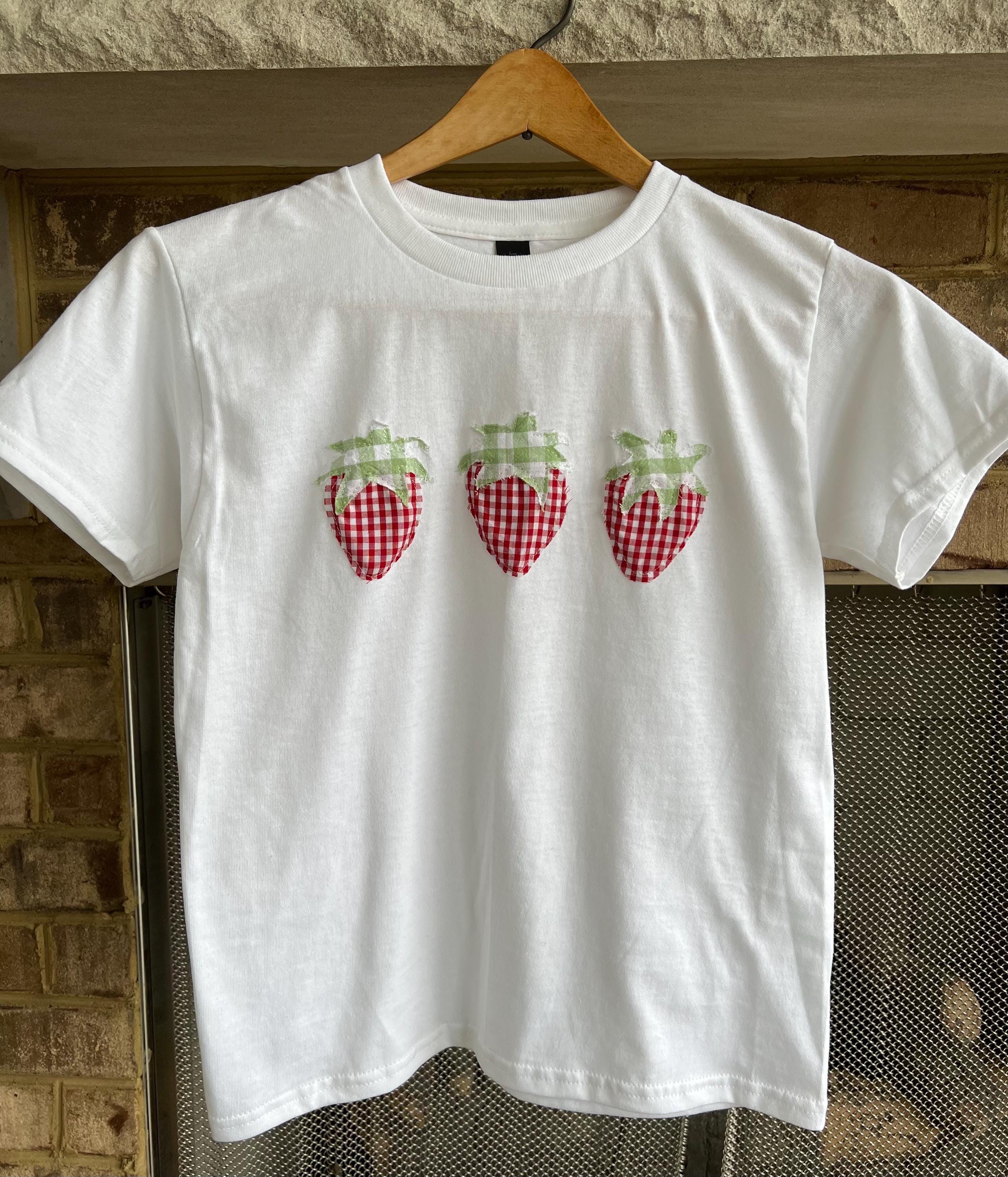 Strawberry Patchwork Baby Tee