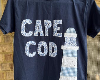 Cape Cod Lighthouse Patchwork Baby Tee