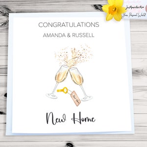 Personalised Congratulations on your First Home Card, First Home, Congratulations on First Home Personalised Card