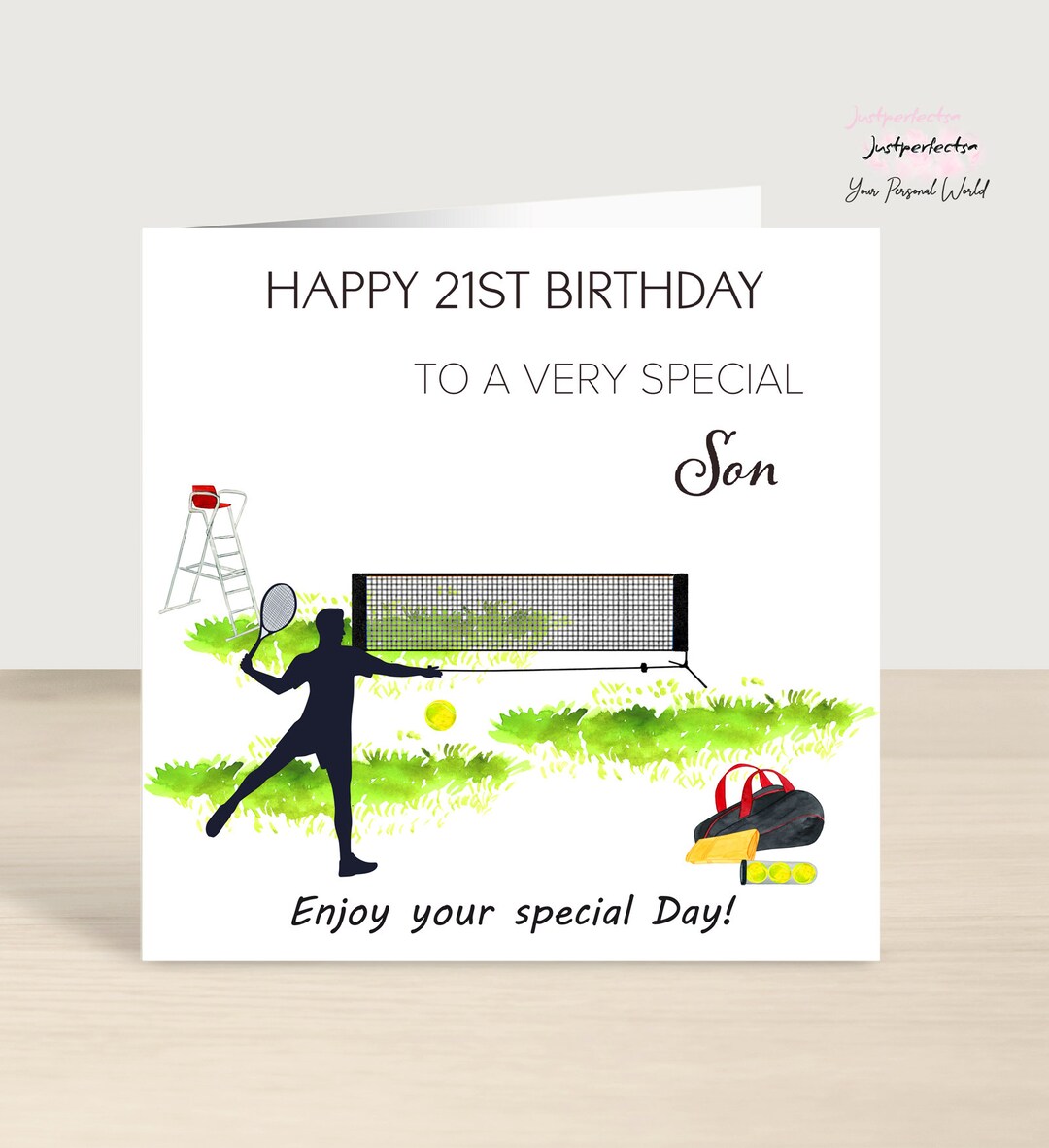 Tennis Sport Birthday Cards - Boys In Sports