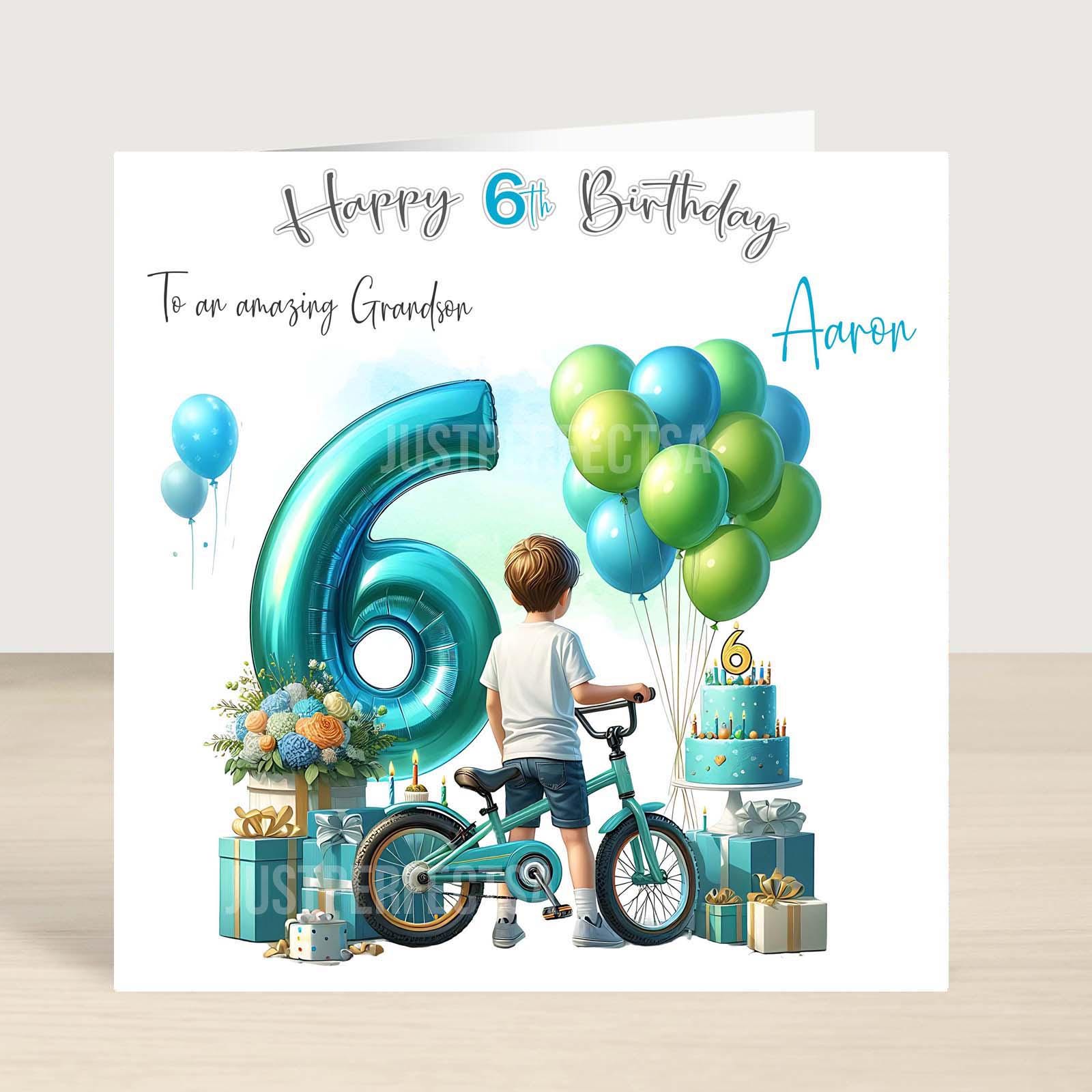 Birthday Card - Grandson - Land Rover Country