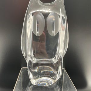 Daum Vintage Crystal Owl. (A)