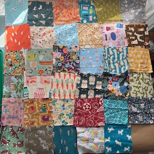 I Spy Charm Pack  / Gender Neutral / 5 Inch Squares / set C