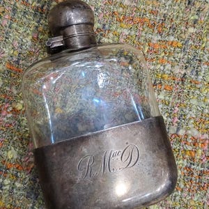 James Dixon and Sons of Sheffield Silver Antique Hip Flask JD&S