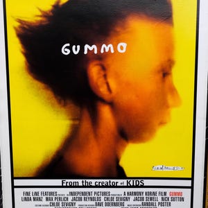 Manifesto originale Gummo grande con retro in lino 28x41,5 pollici