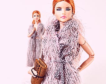 Textured Cardigan & Pants Set | PIPDOLLS | Miniature Fashion Outfits