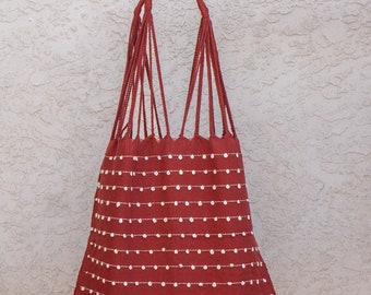 Handmade Totebag / Mexican Tote / Beach Bag / Handwoven Purse