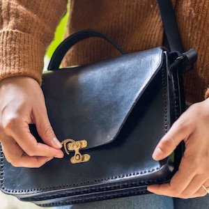 Handmade Leather Bag / Leather Purse / Women Leather Bag / Crossbody Bag / Handcrafted  Purse / Mexican Leather