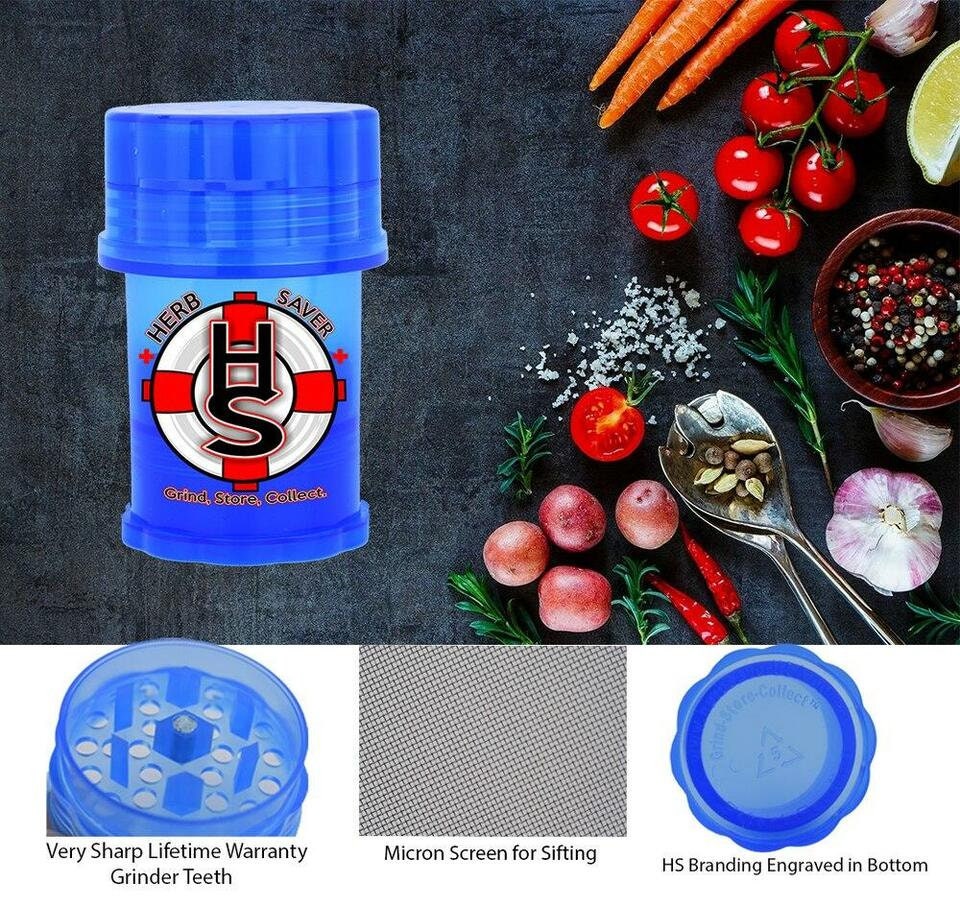 Large Herb Saver Grinder 2.4 X 3.8 Herb Grinder Etsy
