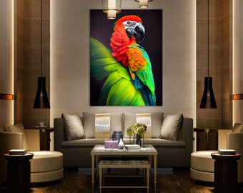 Macaw Bird 8 Canvas Wall Art Decor