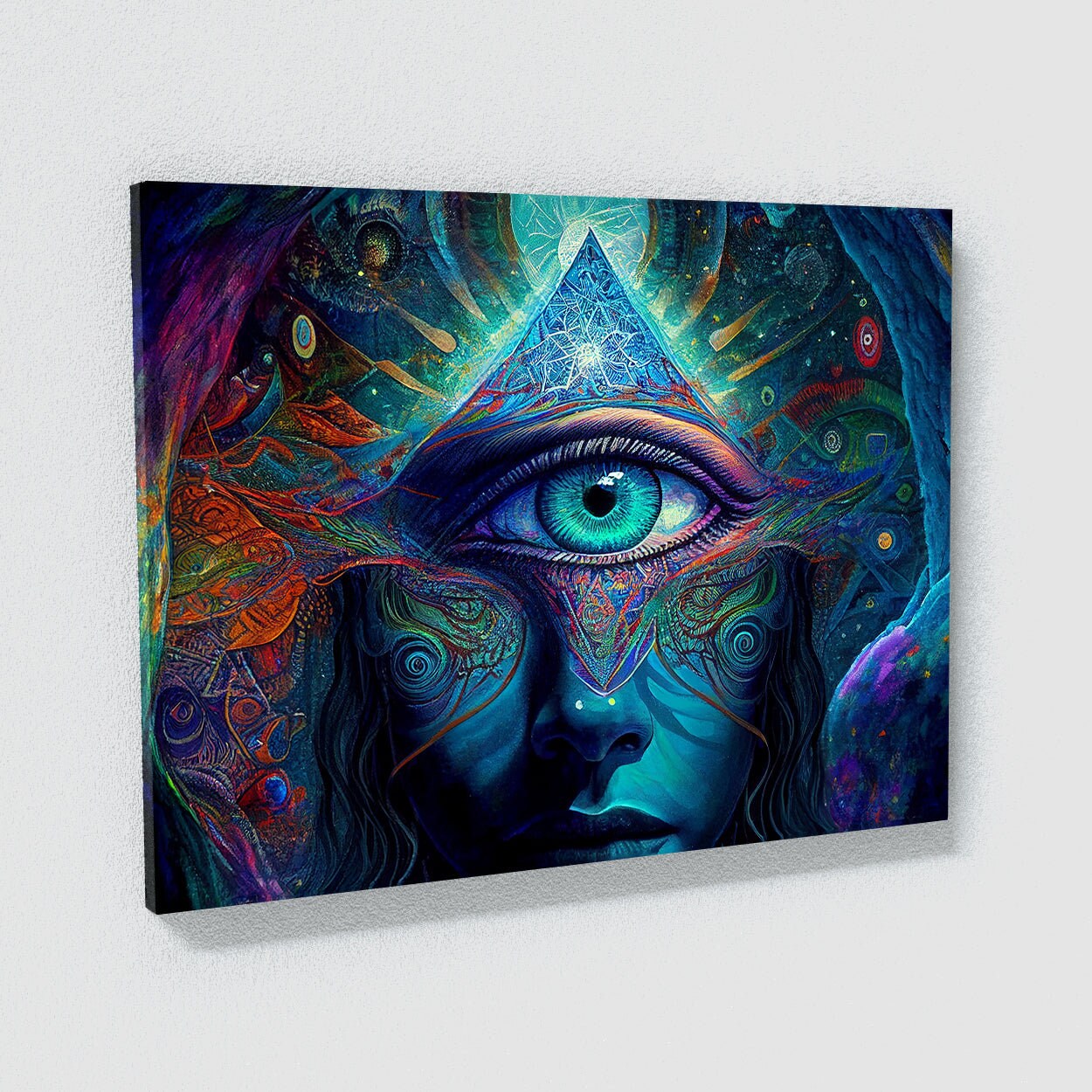 Dmt Trippy Third Eye Psychedelic 20 Canvas Wall Art Decor - Etsy