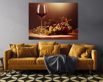 Wein 11 Leinwand Wand Kunst Dekor