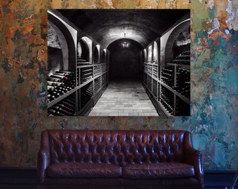 Wine Cellar Barrels 15 Canvas Wall Art Decor