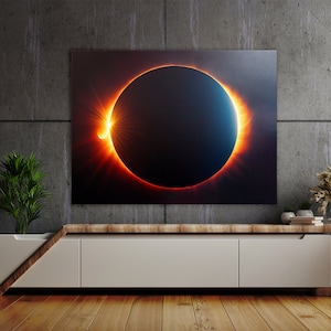 Solar Eclipse 10 Canvas Wall Art Decor