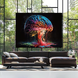 Brain 8 Canvas Wall Art Decor