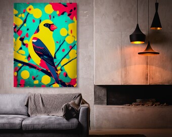 Goldfinch Bird 5 Canvas Wall Art Decor