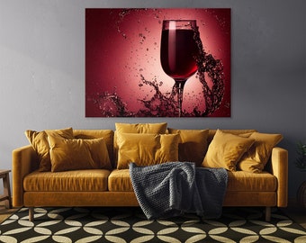 Wein 34 Leinwand Wand Kunst Dekor