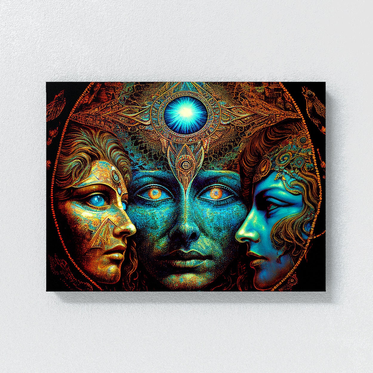 Dmt Trippy Third Eye Psychedelic 22 Canvas Wall Art Decor - Etsy