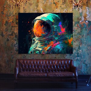 Astronaut Colorful 87 Canvas Wall Art Decor