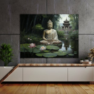 Buddha Art Peaceful 6 Canvas Wall Art Decor