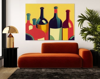 Wein 20 Leinwand Wand Kunst Dekor