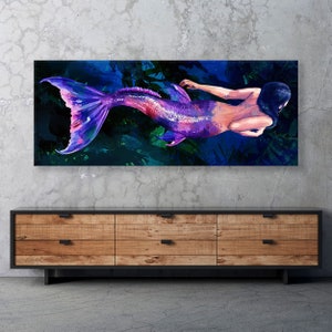 Mermaid Canvas Wall Art Decor