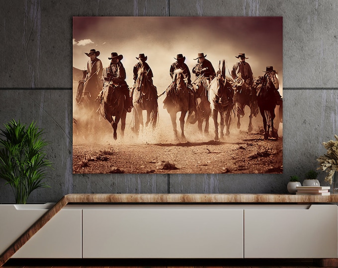 Western Cowboy 46 Canvas Wall Art Decor