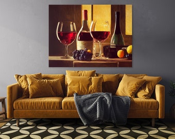 Wine 5 Canvas Wall Art Decor