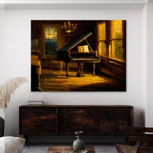 Piano Art Piano Music 4 Canvas | Wall Art Home Decoration Painting Poster Print