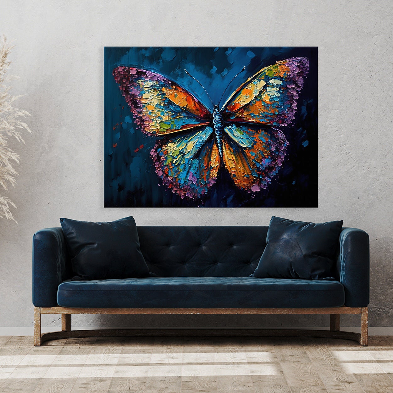 Live Like A Butterfly 4｜Contemporary Painting 50 cm Canvas