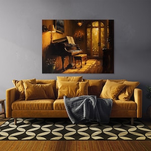 Piano Art Piano Music 21 Canvas | Wall Art Home Decoration Painting Poster Print