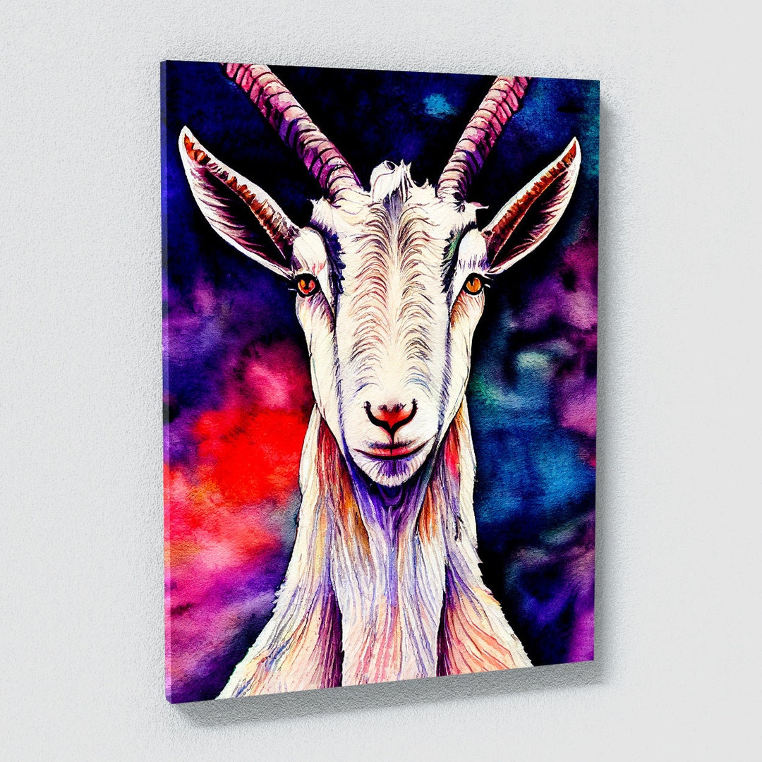 Goat 3 Canvas Wall Art Decor Etsy Canada