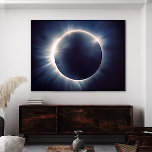 Solar Eclipse 6 Canvas Wall Art Decor