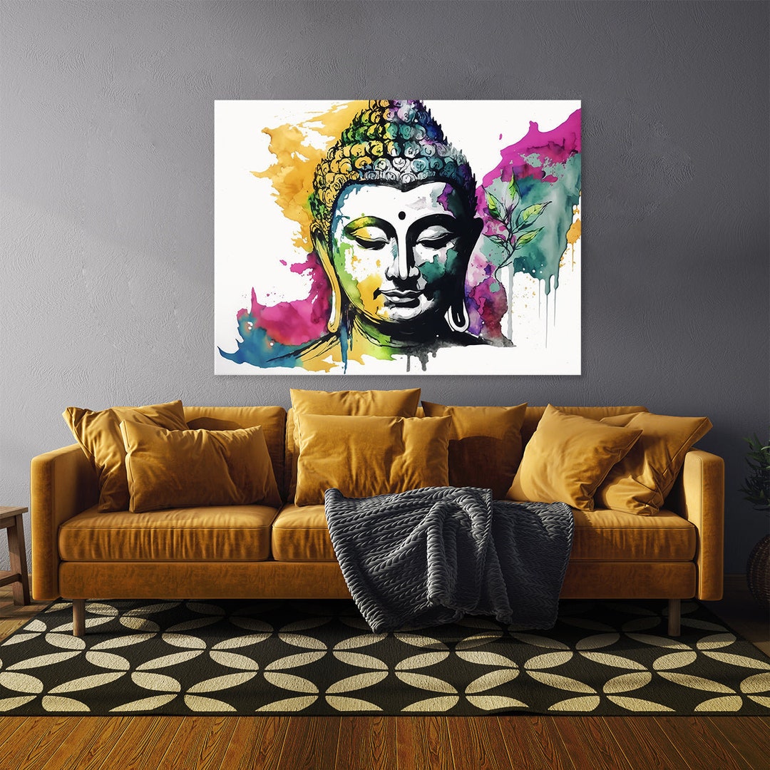 Buddha Art Modern 13 Canvas Wall Art Decor Etsy