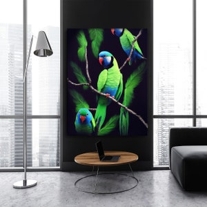 Parrot Bird 11 Canvas Wall Art Decor