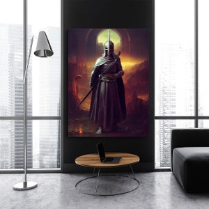 Medieval Knight Warrior 1 Canvas Wall Art Decor