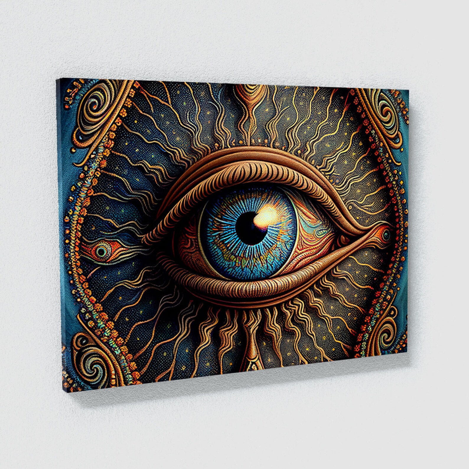Dmt Trippy Third Eye Psychedelic 17 Canvas Wall Art Decor - Etsy