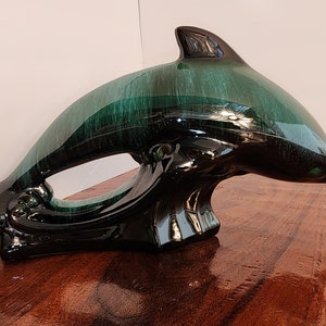 Vintage Canadian Blue Mountain Large Breaching Dolphin