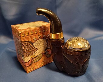 Vintage Avon American Eagle Pipe Butelka po goleniu