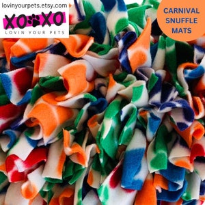 Handmade Fleece Snuffle Mat for Dogs: Interactive Enrichment Toy with Free Snuffle Ball